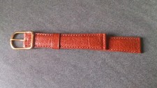 Bracelet de montre Femme - buffle véritable - fauve - largeur 16 mm  longueur 80