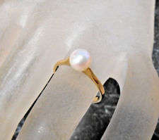 Bague  or jaune  18K  sertie