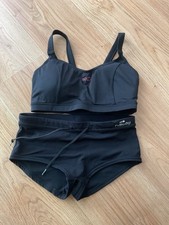 Maillot de bain 2 pièces de natation noir taille 38 marque Nabaiji Décathlon