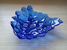 Vide-poche verre bleu cobalt