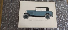 lithographie estampe Citroën C6  1929