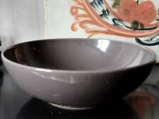 Grand Saladier/grande coupe couleur marron taupe en Grès Emile Henry comme neuf 