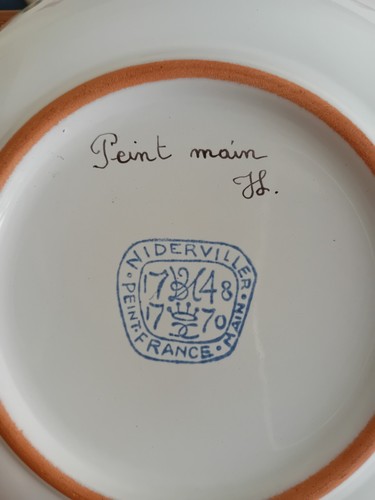 Niderviller assiette creuse - niderviller,