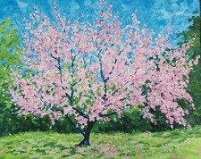 tableau huile original : arbre