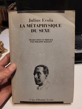 La Metaphysique Du Sexe ... Julius Evola.