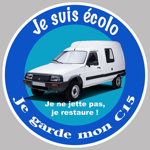 Sticker suis ecolo - je, je