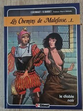 Les Chemins de Malefosse 1 Le Diable Noir EO 1983 par Bardet/Dermaut Bon Etat +
