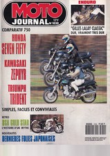 MOTO JOURNAL N°1030 COMPARATIF 750 / BSA GOLD STAR / HISTOIRE DE GUIDONS