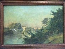 Louis Edouard FOURNIER (1857-1917) Paysage Cabanel France dédicace 1901 Paris