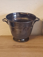 Sceau A Champagne - Art Deco En Metal Argenté Signé 