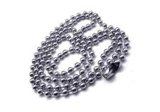 CHAINE COLLIER HOMME PUR ACIER INOX NEUVE IDEAL POUR PENDENTIF 60 CM BOULE