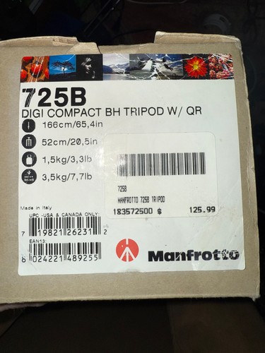 Manfrotto tripod 725b digi - 725b,