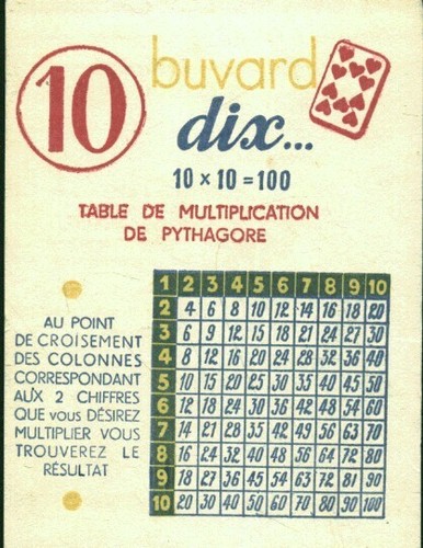 Buvard vintage table - , de