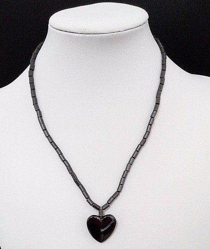 Collier hématite sculpté - d'hématite,