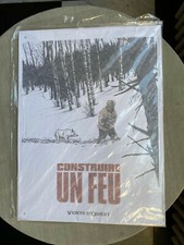 CHABOUTÉ CONSTRUIRE UN FEU PLAQUE ÉMAILLÉE VENT D'OUEST EN ÉTAT NEUF 