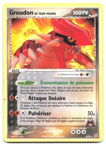 Carte pokémon groudon team - pokémon,