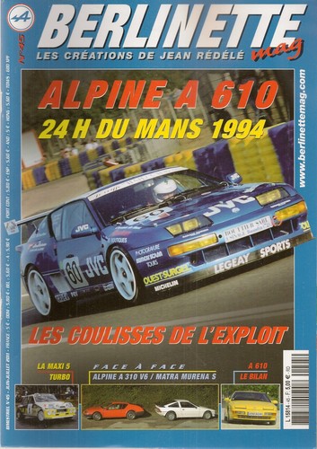 Berlinette mag alpine a610 - berlinette, 45