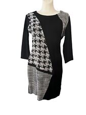 DESIGUAL Robe hiver noir blanc doré