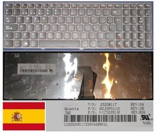 Clavier Qwerty Espagnol LENOVO Z580 V580 V-117020PK2 25208117 AELZ3P01110 Noir