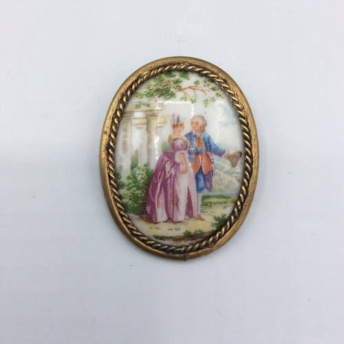 Broche laiton torsadé - en,