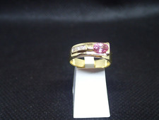 Bague en Or jaune 750/ème de 4.30g, tourmaline  / Bijoux d'occasion