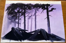 Anime Cel original background