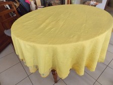 nappes jaune neuf table ronde