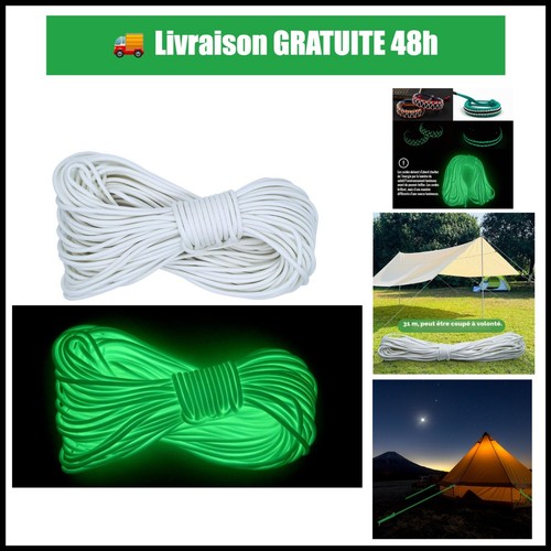 Paracorde lumineuse 4 mm - 31,