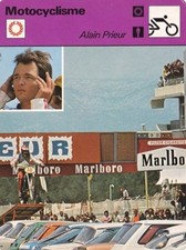 MOTO carte fiche photo ALAIN