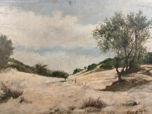 Ancienne huile sur - , toile