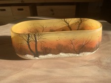 Vase Legras paysage enneigé