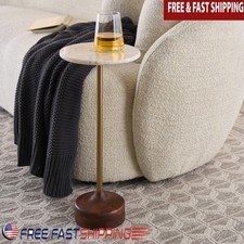 Marble Top Drink Table W/
