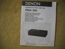 MODE d'emploi ampli Denon PMA