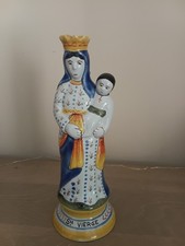 STATUETTE HENRIOT QUIMPER STE VIERGE A L’ENFANT
