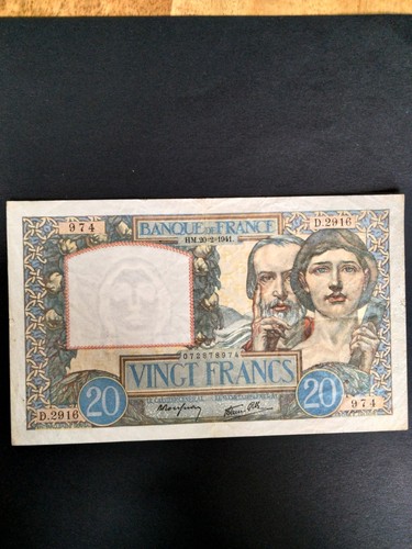 Billet francs science - billet, et