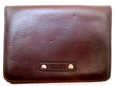 Jean-Louis Fourès portefeuille cuir  marron  Authentique vintage  10x14 cm