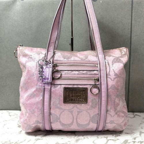 Sac fourre tout coach rose - sac,