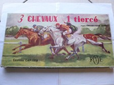 Jeu ORTF de 1966 3 CHEVEAUX 1 TIERCE complet - bel état  no PMU edition capiéra