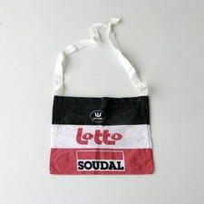 Musette cyclisme ancienne LOTTO SOUDAL- toile coton vermarc