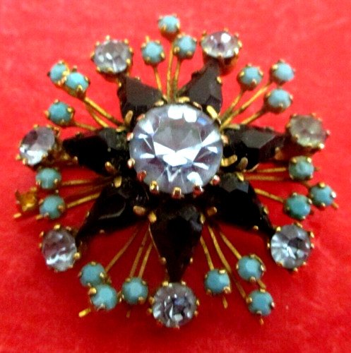 Ancienne broche couleur - ancienne,