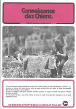 CHOCOLAT POULAIN DOSSIER COMPLET CONNAISSANCE DES CHIENS scanne 3 premières page