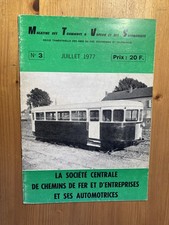 Magazine tramways vapeur secondaires 1977 3 Verney société centrale chemins de f