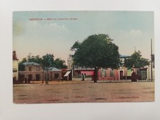 CPA - 50 - CARENTAN - Hôtel du Commerce et Gare.