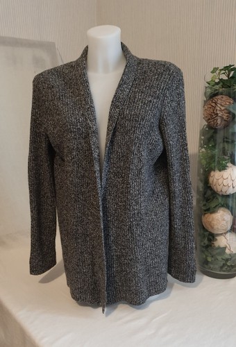 Gilet long femme gris