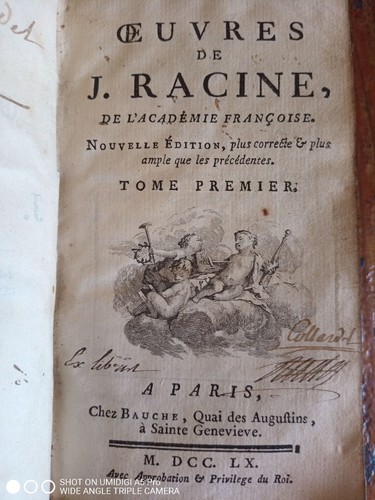 Oeuvres racine tome - j.,