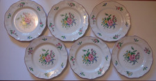 6 assiettes plates en faience