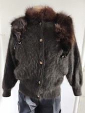 Veste Fourrure Angora Marron