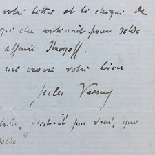 Jules VERNE - Au sujet des droits de représentation de "Michel Strogoff"
