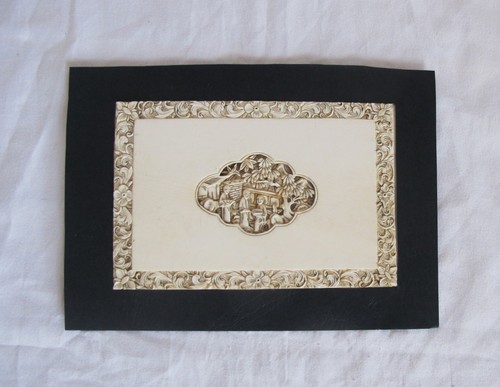 Ancienne plaque sculpté - ancienne,