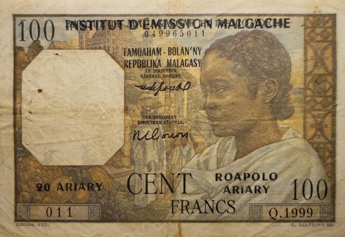 Madagascar billet de 100 - de,
